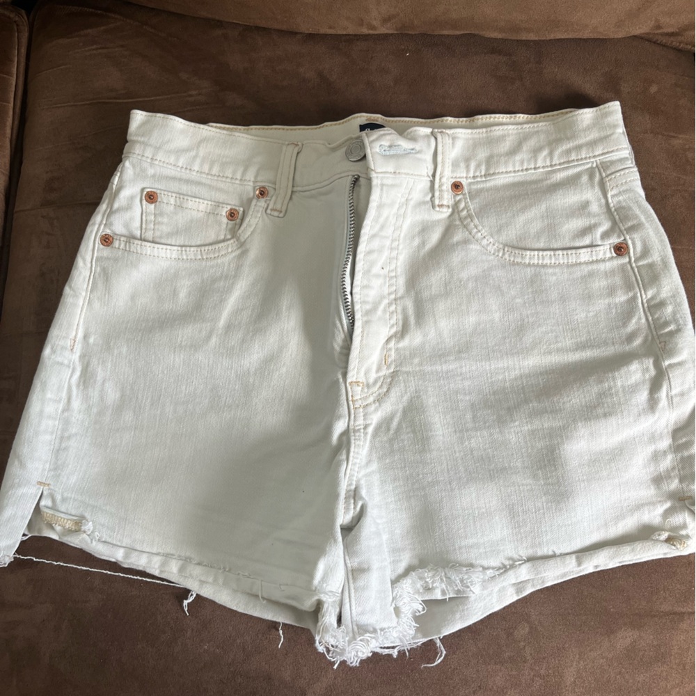 High waisted jeans shorts